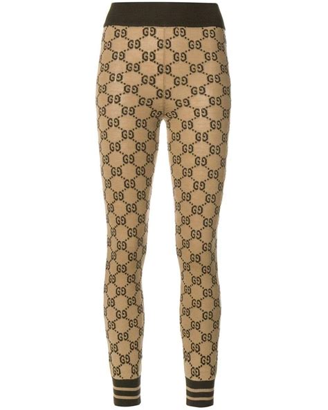 gucci cat print trouser|gucci leggings for women.